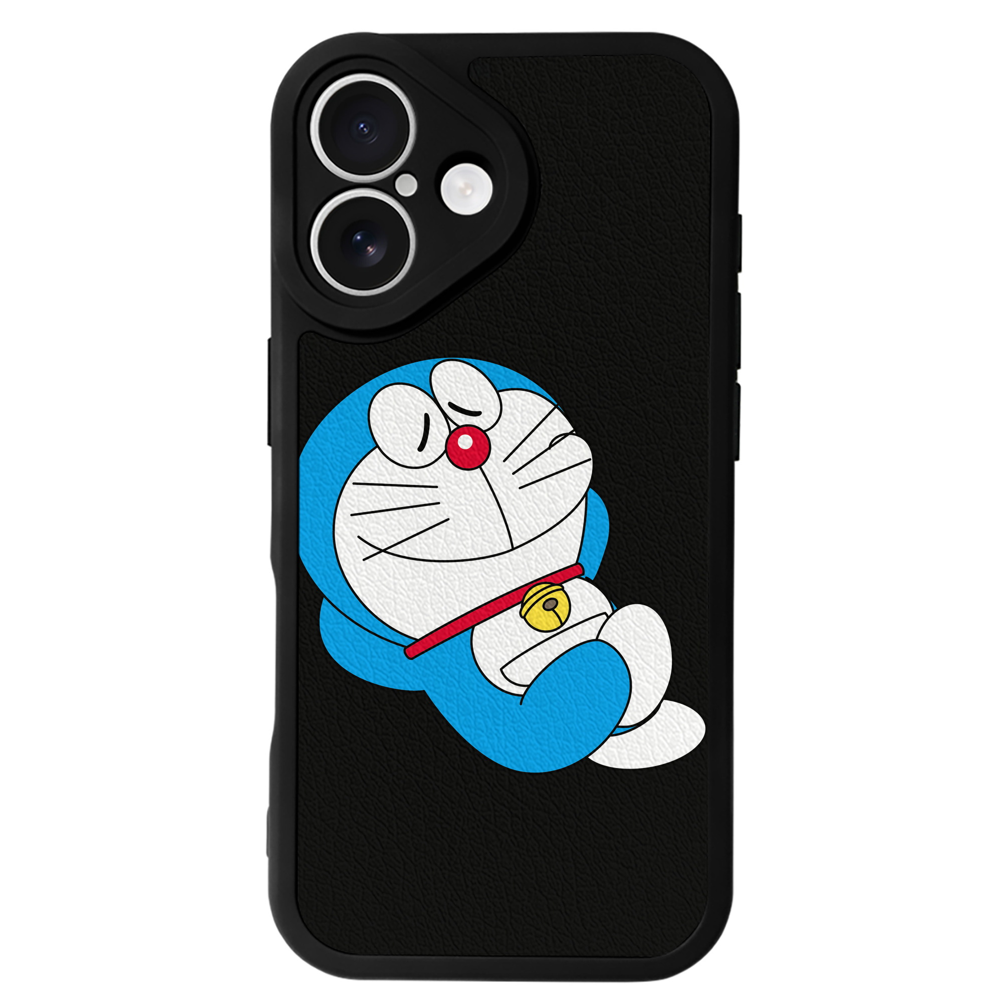 （画像用） ドラえもん Doraemon 【iPhone 16シリーズ対応】シリコンスマホケース（レザー調） 材質：シリコン